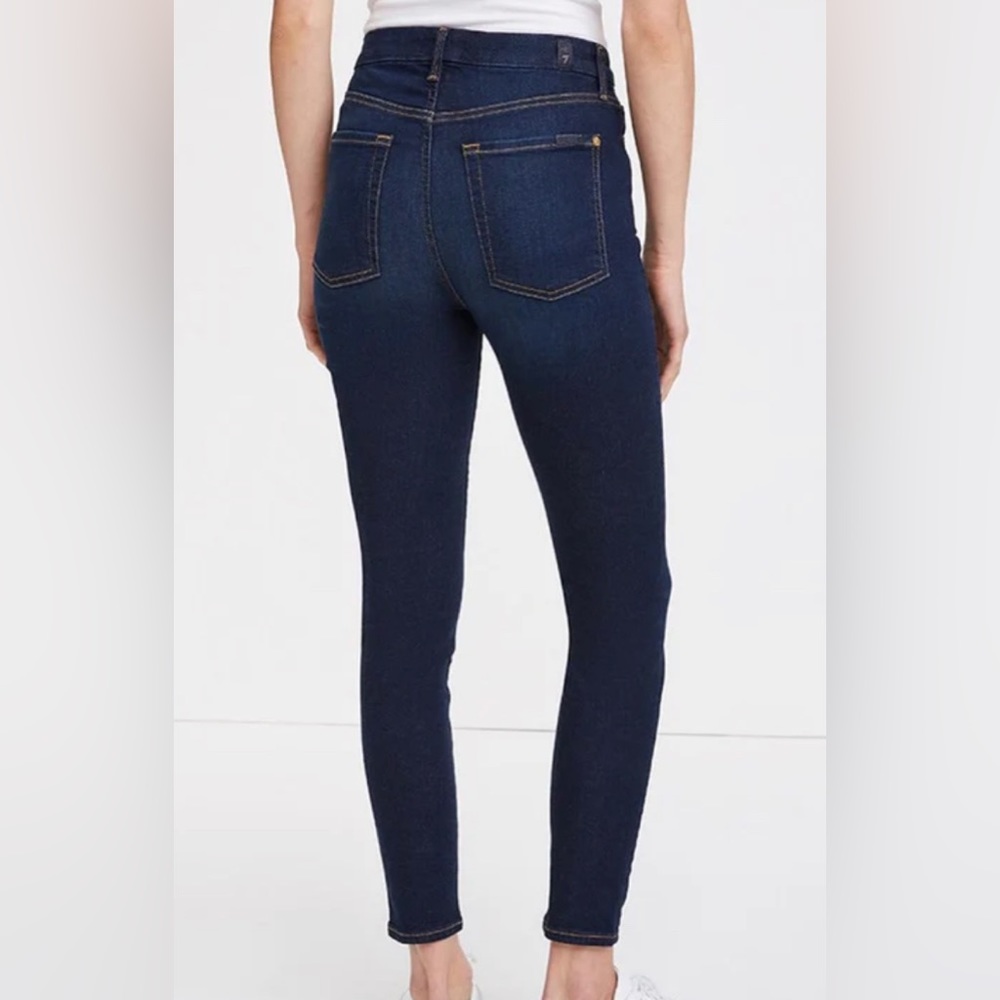 7 For All Mankind. SLIM ILLUSION HIGH WAIST ANKLE SKINNY. Size 28. EUC.
